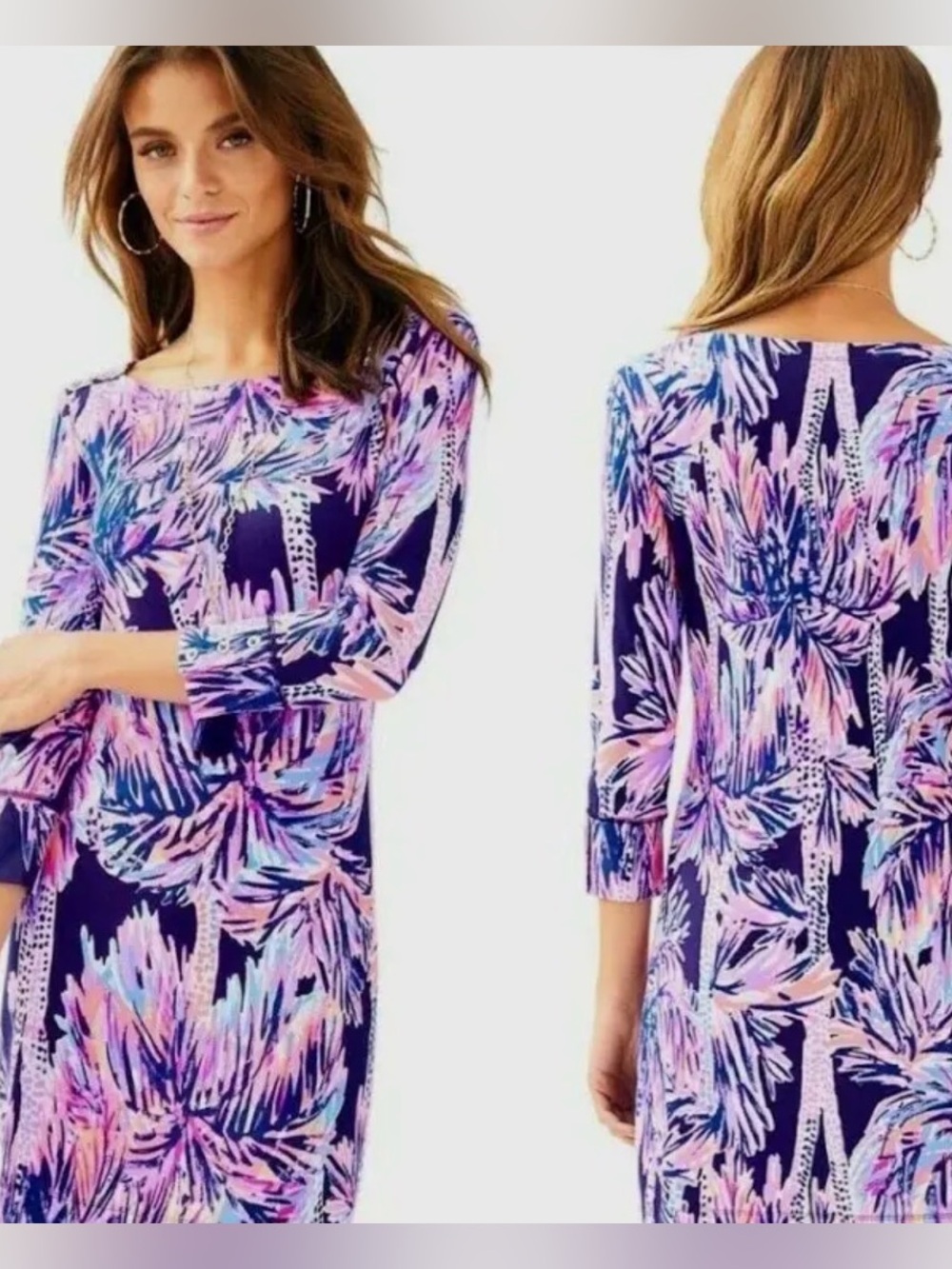 Lilly Pulitzer Navy, Pink & Blue Floral Sophie UPF 50
